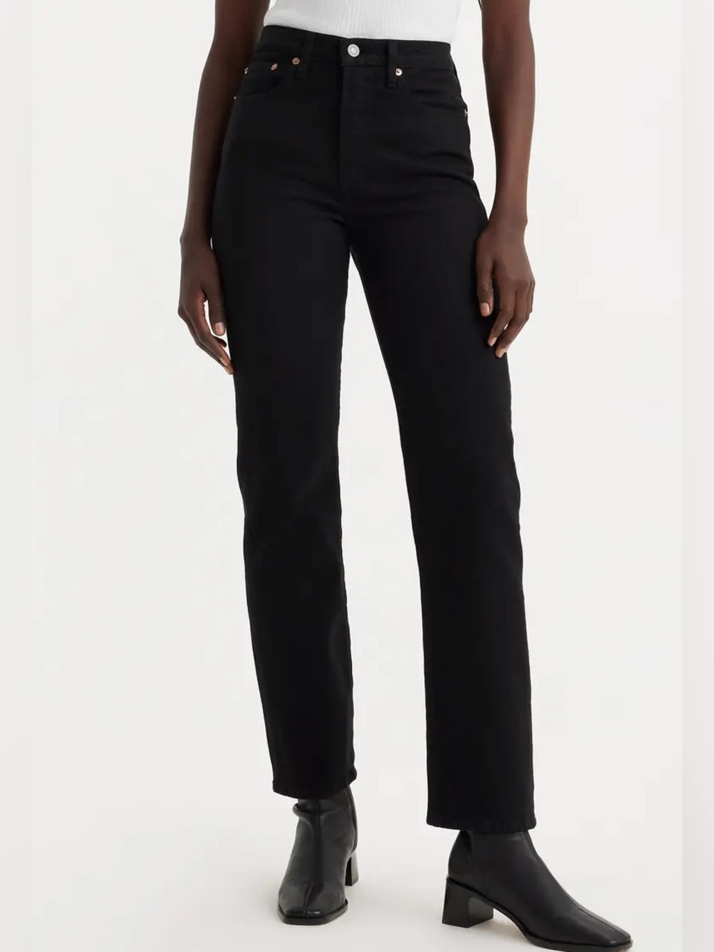 Levi’s Black Wedgie Straight Leg Jeans